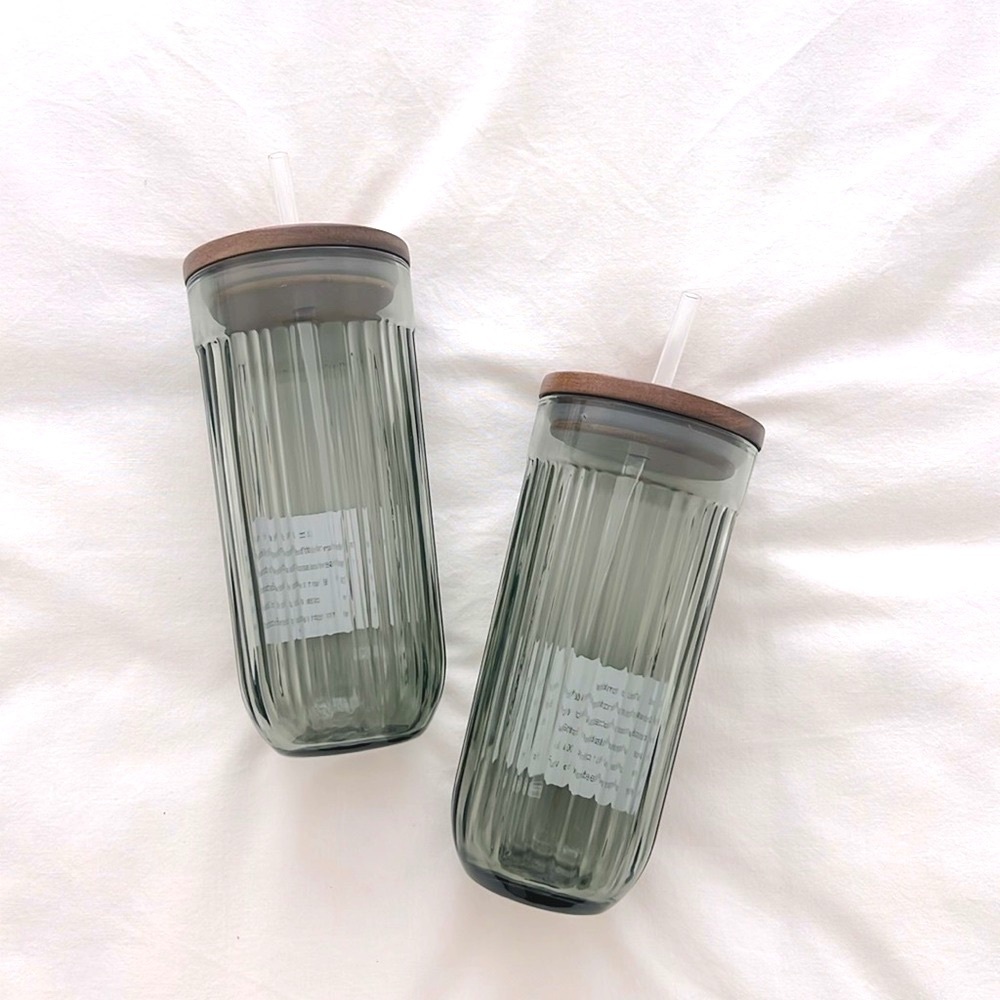 2 Magnolia Hearth & Hand Target fluted glass tumbler original release